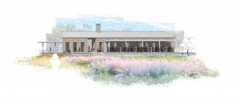 The Frolic in the Folly served as an opportunity to show off the latest version of the soon-to-be-built Annette Pennoni Meadow Pavilion.